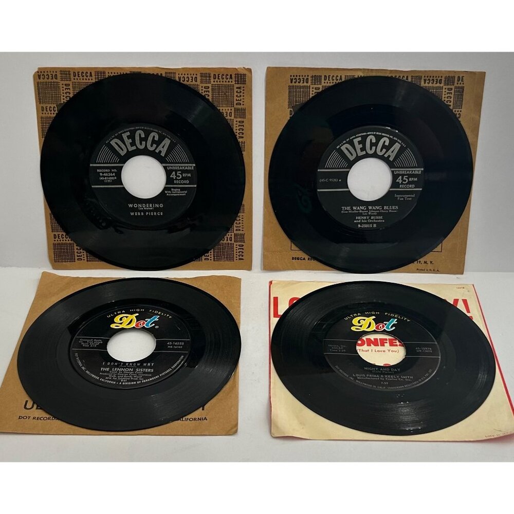 Lot / 21 Vintage Vinyl Records 45 RPM Assorted Labels Dot Mercury Capital & More - Picture 5 of 10